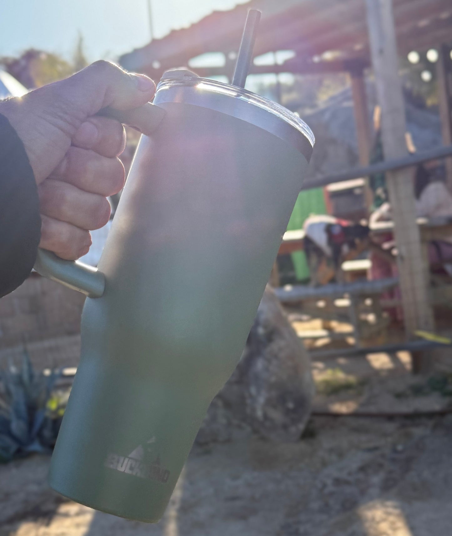 40oz. Tumbler w/ 3-in-1 Lid & Straw