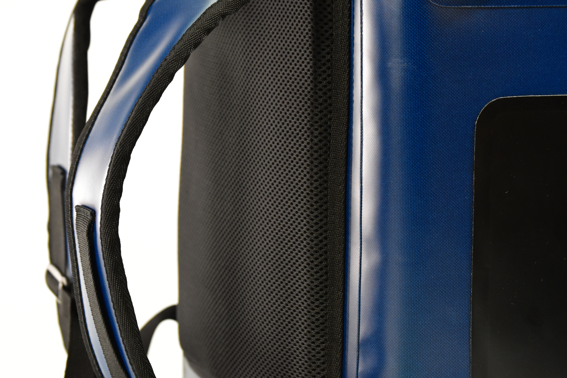 "25-liter insulated backpack cooler in black with multiple pockets for camping and hiking adventures"