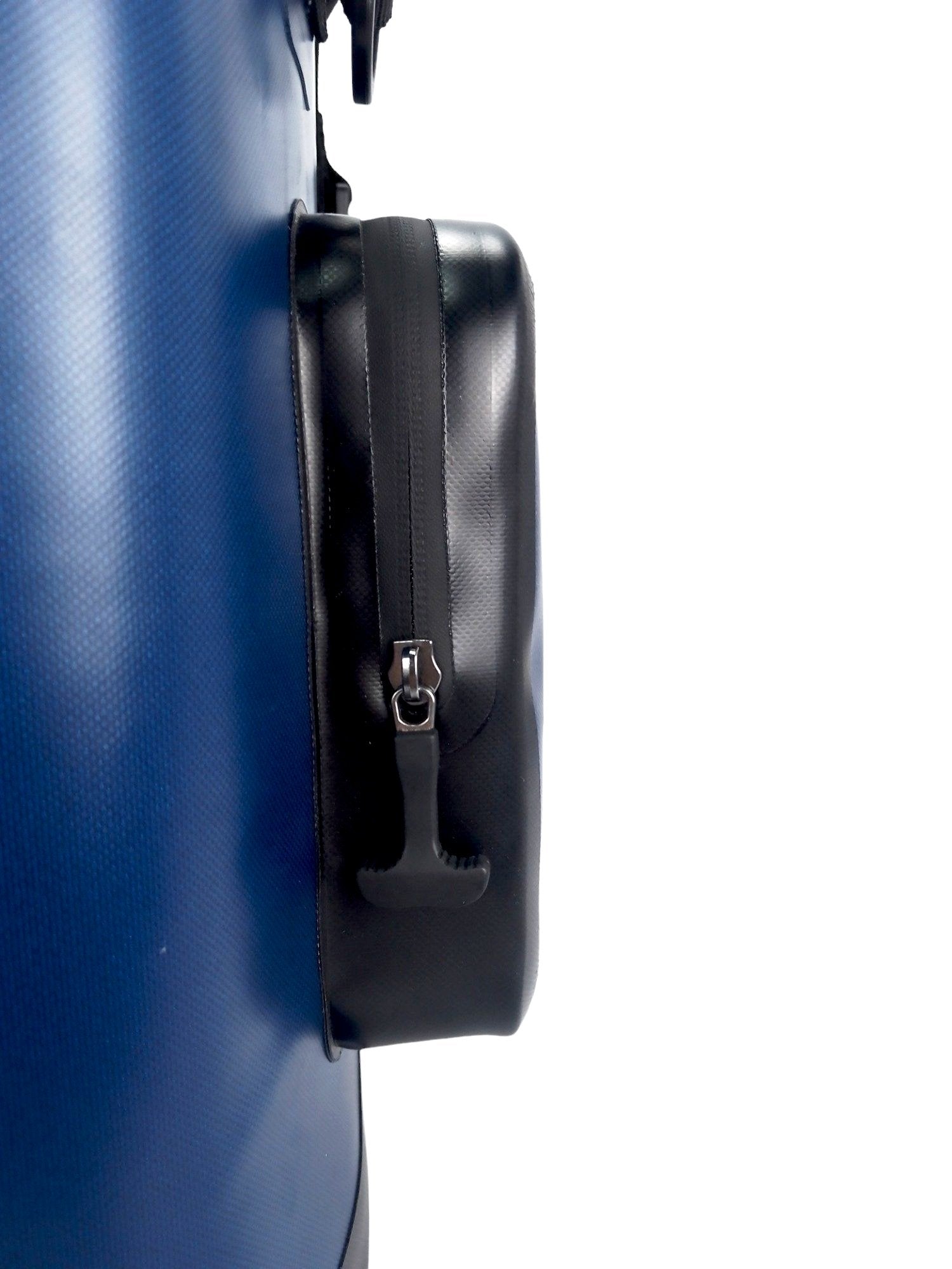 "25-liter insulated backpack cooler in black with multiple pockets for camping and hiking adventures"