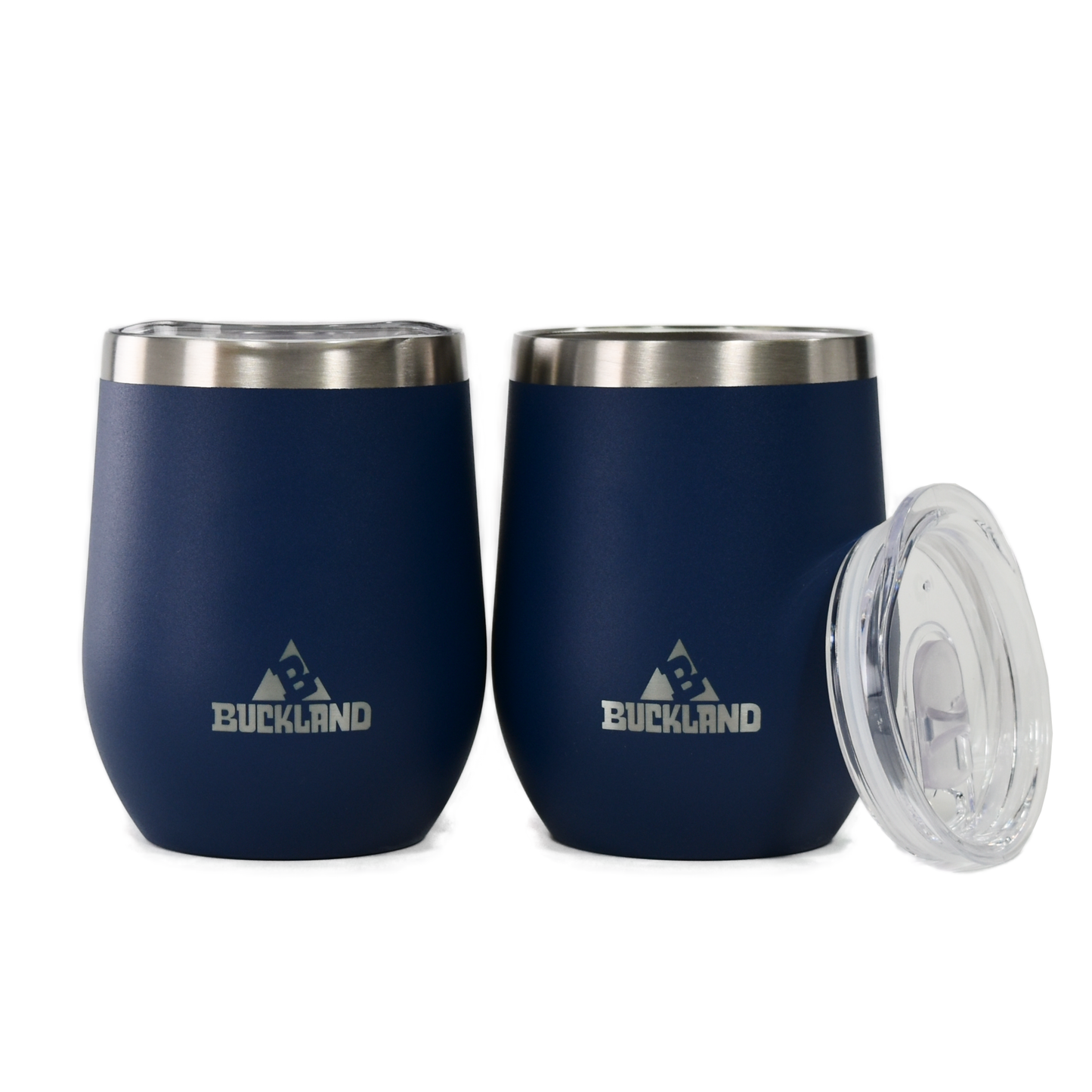"12oz insulated wine tumbler with sliding lid in stainless steel finish for outdoor use"
